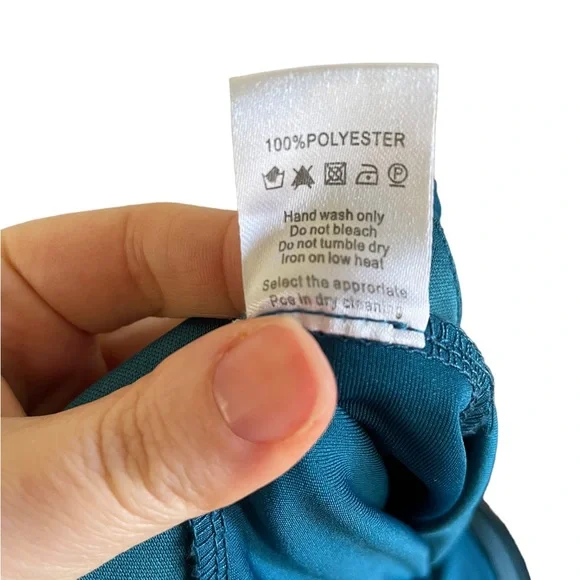 GLAMOROUS Sz S Aqua mini party dress with metal neckline detailing - Picture 8 of 8